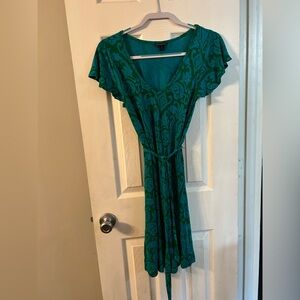 Banana Republic Green & Teal Rocco Dress
